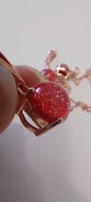 Zestaw pozłacanej biżuterii