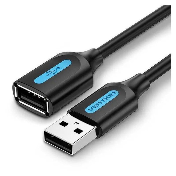 юсб подовжувач Vention USB 2.0 to USB 2.0 1.5m Black