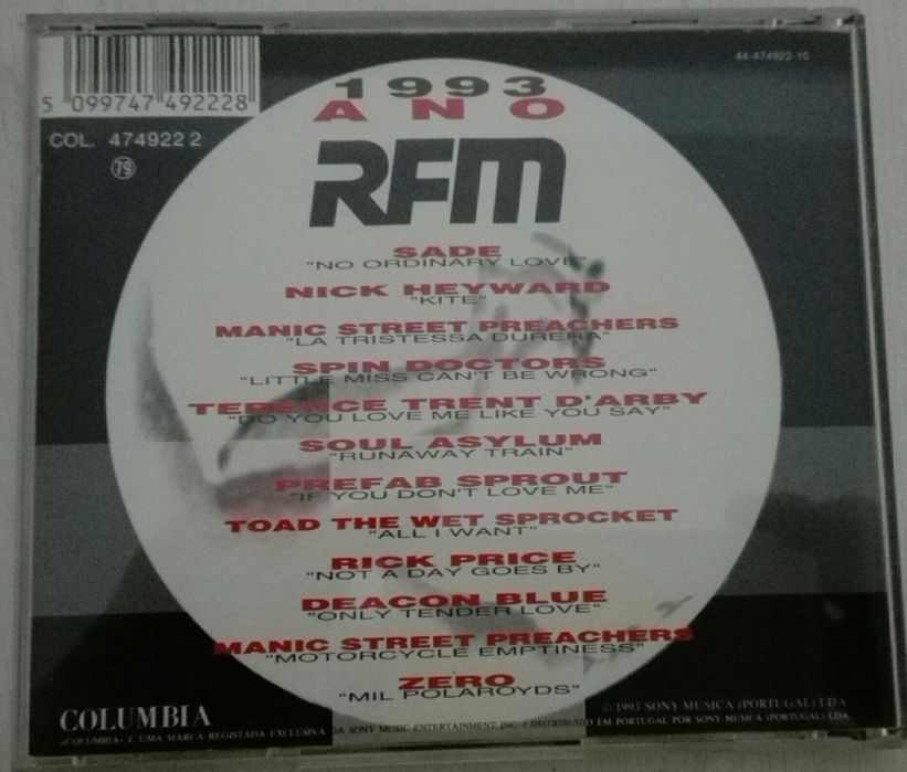 CD - RFM music - ano 1993