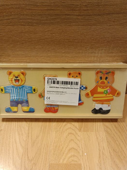 60el. Układanka Drewniana Rodzina Misziów