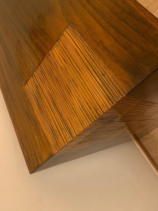 Conjunto Mesa de Centro e Consola em Madeira Exotica