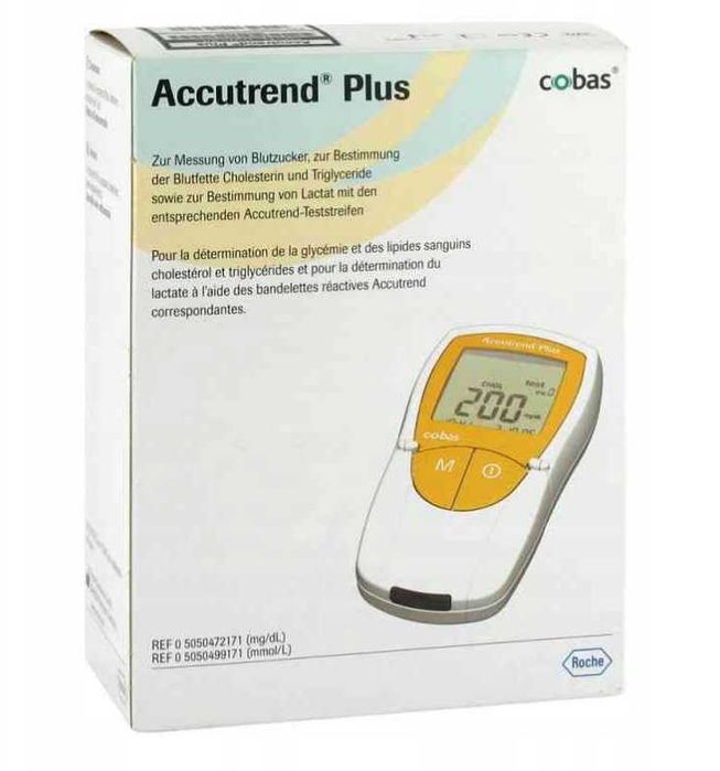 Accutrend Plus do oznacznia glukozy, cholesterolu trójglicerydów