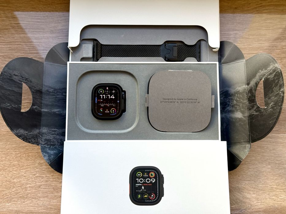 Годинник Apple Watch Ultra 2 49mm Black Titanium Milanese Loop акб 99%