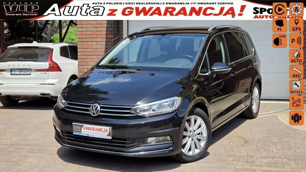 Volkswagen Touran 1.8 TSI 180 KM, DSG, Highline - Bezwypadkowy, Salon PL, F.vat 23%