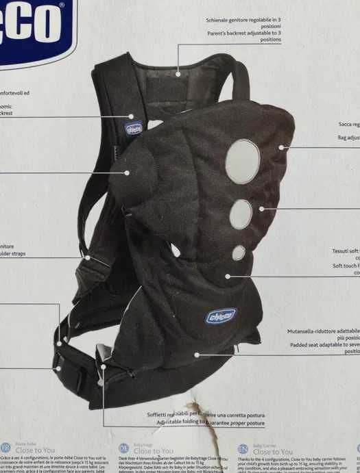 NOVO Marsúpio Close to You da CHICCO