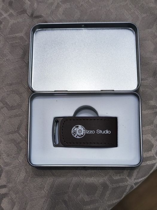 Pendrive USB 4gb nowy z paskiem skórzanym