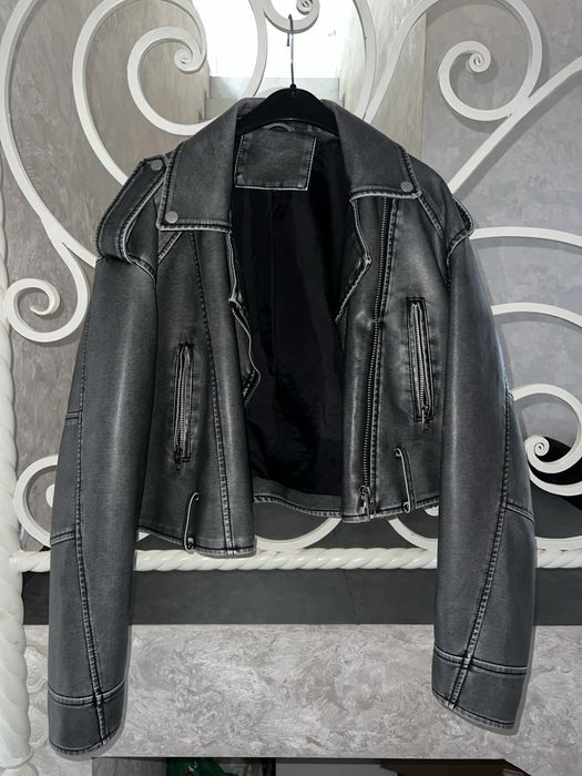 Косуха дубленка женская кожаная