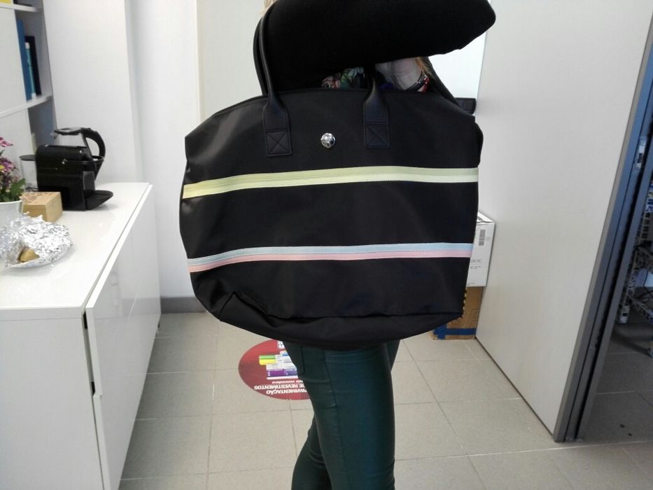 Mala de cor preta Texier