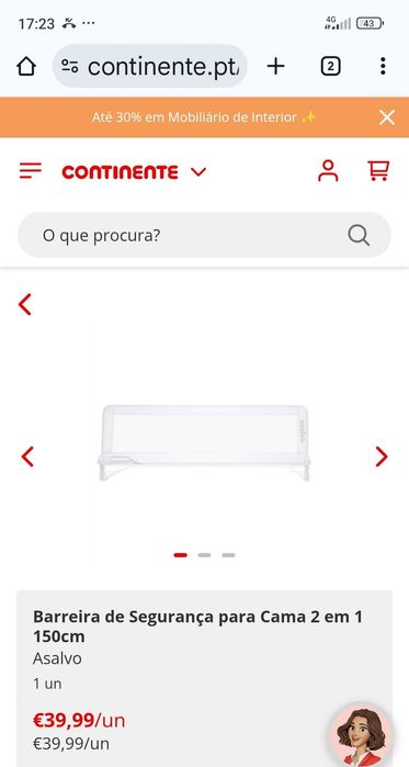 Protetor lateral de cama