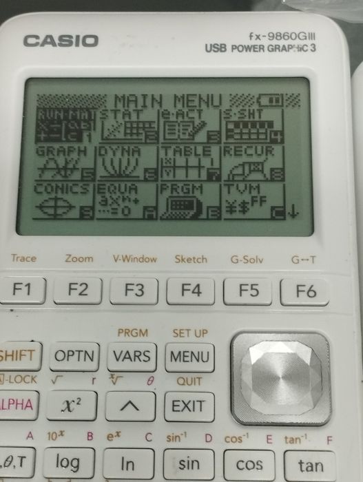 Calculadora gráfica Casio fx-9860gIII Python