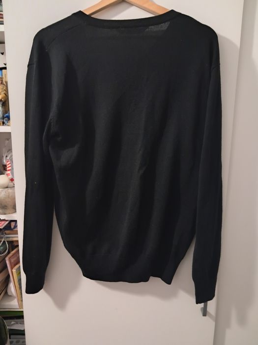 Sweter czarny z merino rozm L