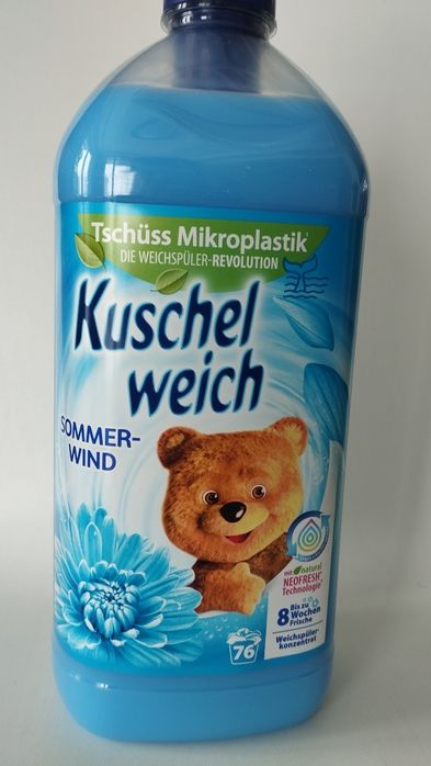 Kuschelweich sommer wind 76 prań 2 L niebieski płyn do płukania tkanin