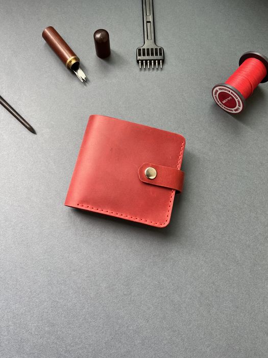 Кожаный кошелёк ручной работы