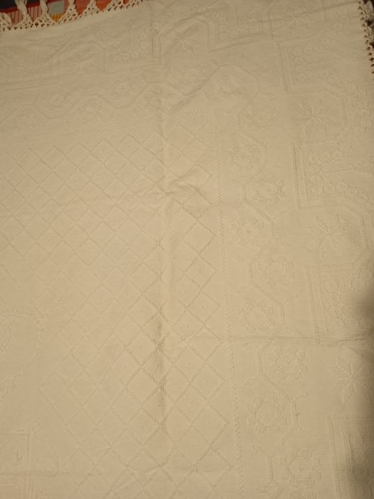 Colcha de linho com Brasão,Nova