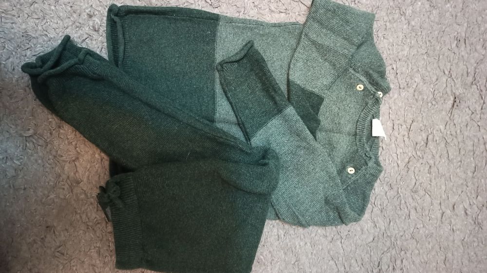 Komplet sweterkowy unisex r.86, H&M