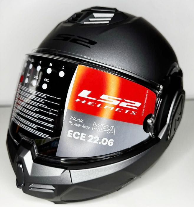 Capacete NOVO Modular 180° LS2 Titanium Matt (22% DESCONTO) Em L e XL