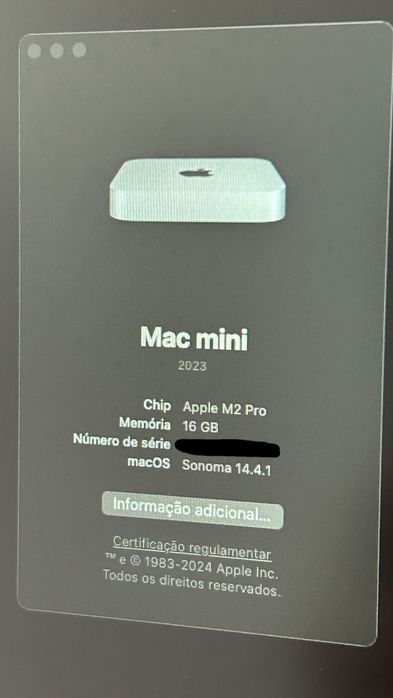 Mac Mini M2Pro 2023 + Acessorios