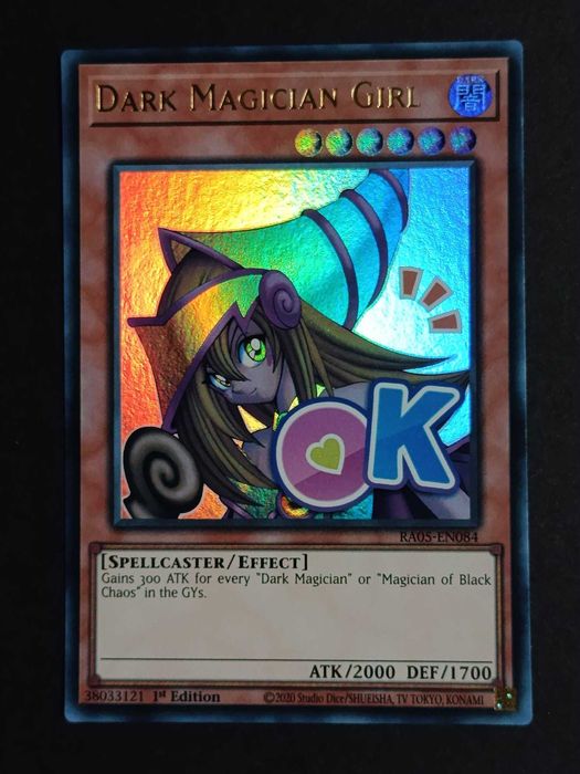 *Novo Set* Yu-Gi-Oh! 1.ª Edição 'Dark Magician Girl' (V.1 - Stramped Ultra Rare) - RA05-084 - Rarity Collection 5 - Carta de 2026