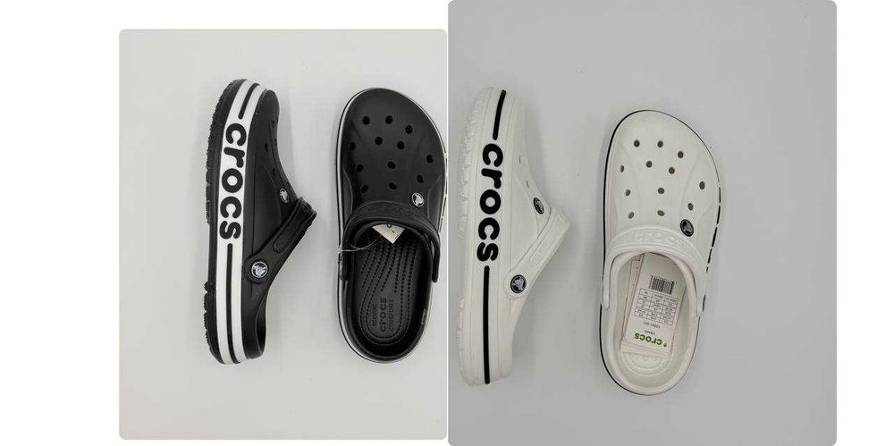 Кроксы сабо crocs crocband clog белые white черные Black