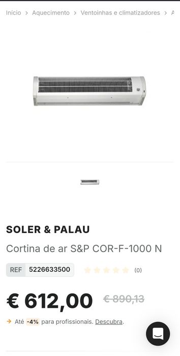 Cortina Ar Estabelecimento COR F1000-N