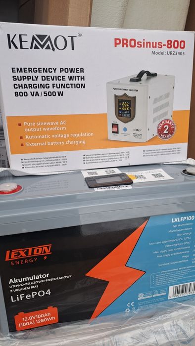 UPS Акумулятор Lifepo 4 100ah. / KEMOT 800  джерело безперебійного жив