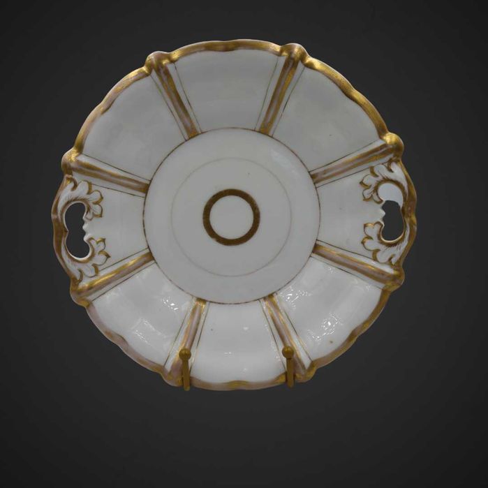 Antyczna Patera Carl Tielsch ok1850 R. BIEDERMEIER  złocony b41/051820