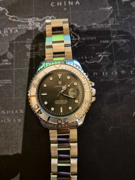 Relogio Poedagar Masculino - Luxo - Aço Inoxidável