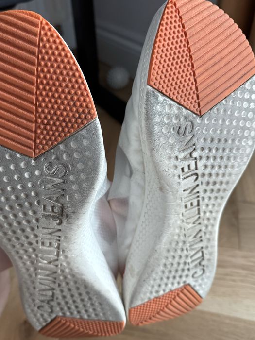 Calvin Klein Jeans Alban S0583 białe sneakersy