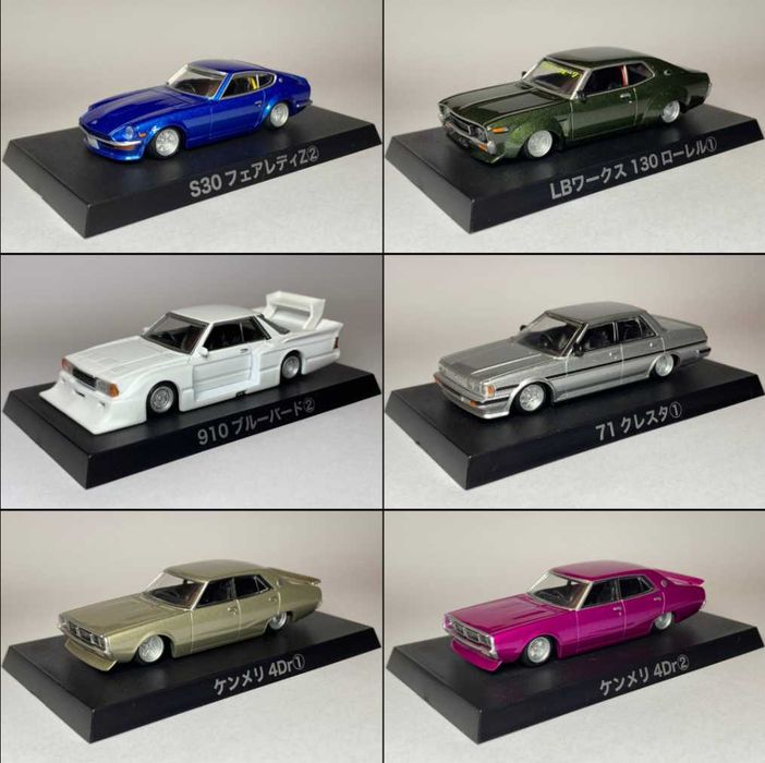 Машинки/моделі 1:64 Aoshima (Tarmac, Kyosho, Mini Gt, CM’s, Inno, Hot Wheels, Matchbox)