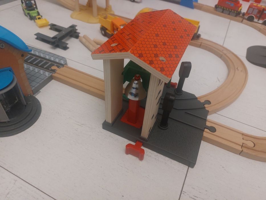 Rezerwacja!Kolejki drewniane Lidl .Mega duży zestaw.