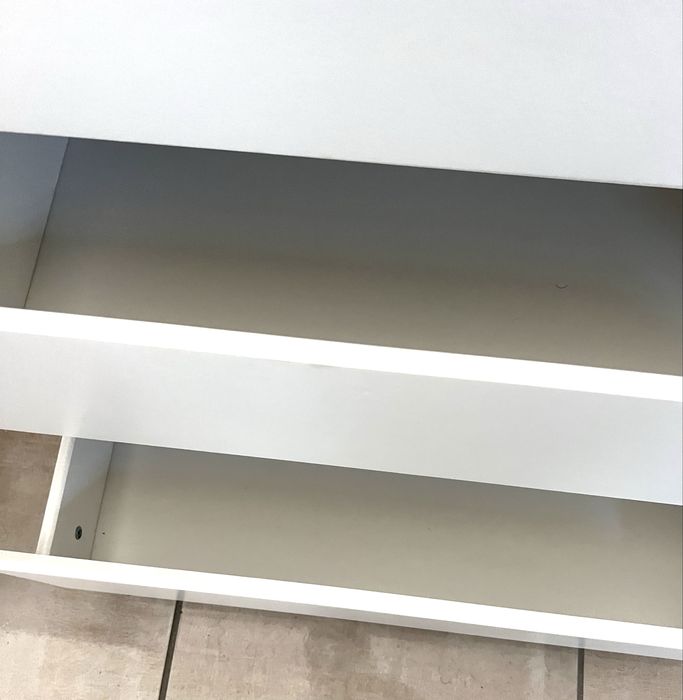 KULLEN Cómoda c/6 gavetas, branco, 140x72 cm