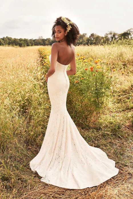 NOWA suknia ślubna Lillian West 6425 rozmiar 8 (36) Ivory syrenka boho