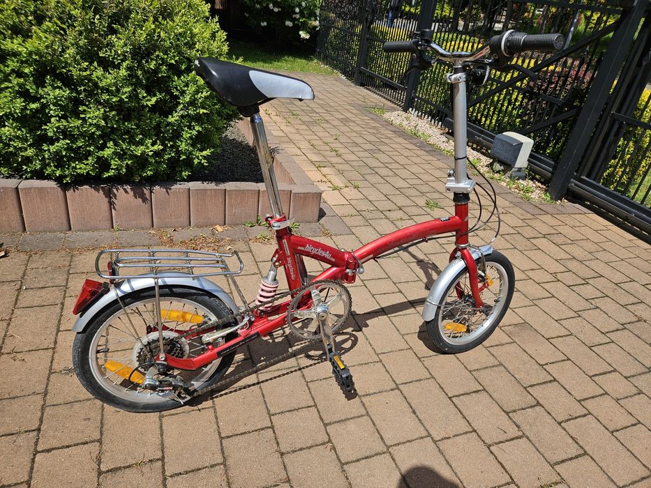 Rower składak z amortyzacǰą