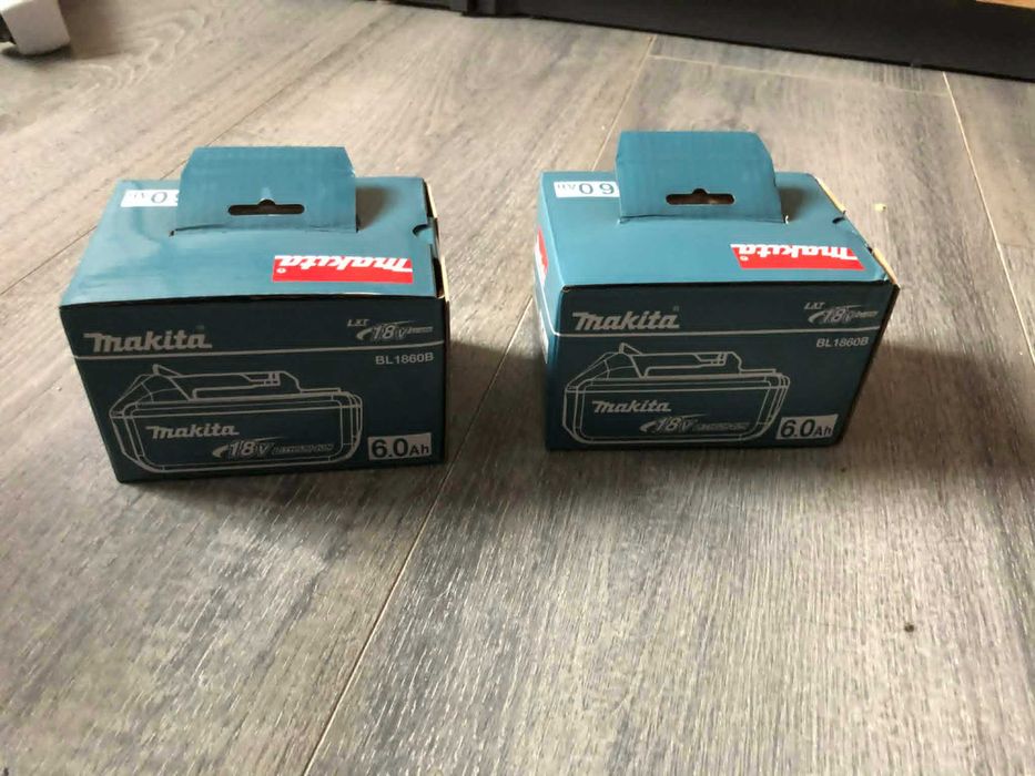 Dwie baterie Makita 18V 6A.h