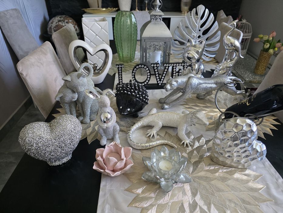 Ozdoby Srebrne Glamour home&you Bibeloty