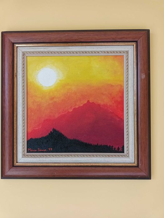 Caramulo I: (Tinta celulosa sobre platex, 37,2x37,3 cm)