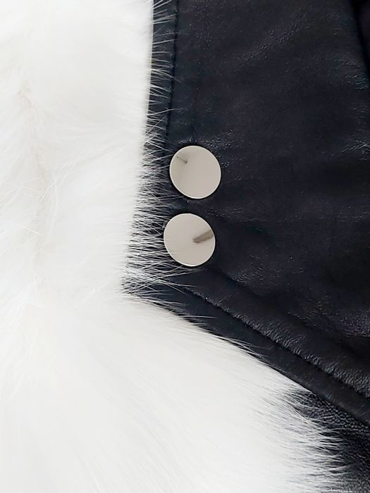 Kamizelka prawdziwe futro+skóra