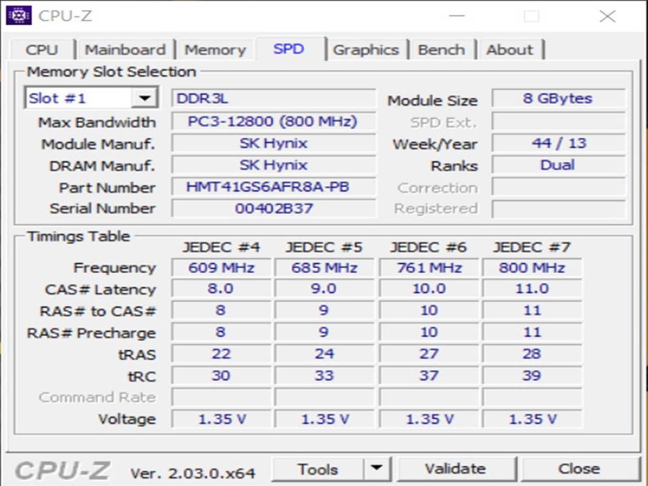 DDR3 8GB HyniX 12800 L