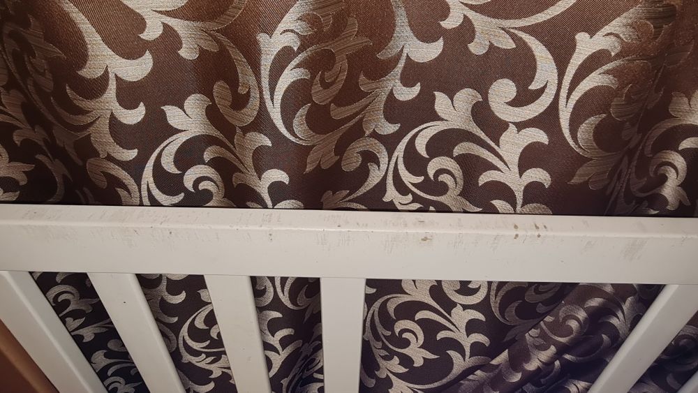 Дитяче ліжко Монако ТМ ВЕРЕС, маятник, матрас, комод з пеленатором