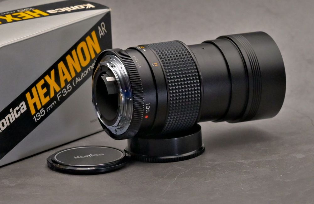 Vintage-Retro obiektyw KONICA HEXANON 3.5/135mm
