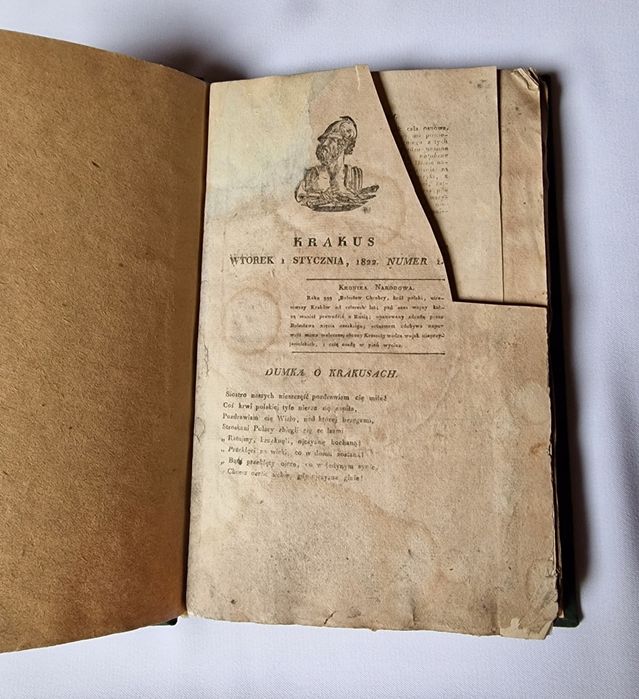 Czasopismo Krakus 1822, ponad 70 numerów w tym pierwsze, wielki unikat