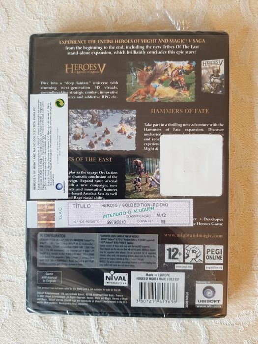 jogo PC heroes of mm 5 selado