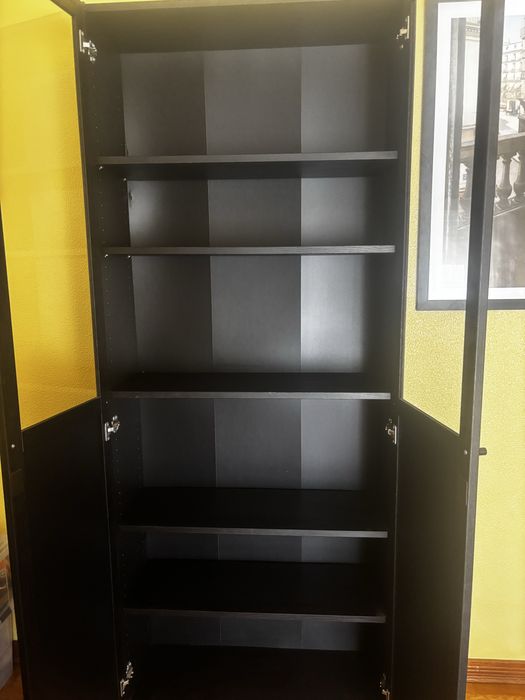 Estante com portas de vidro Billy/Oxberg