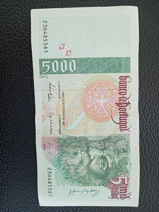 Nota de 5.000,00 escudos