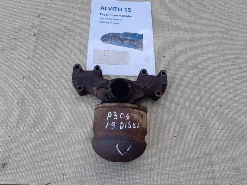 coletor de escape Peugeot 306  1.9  diesel 1996