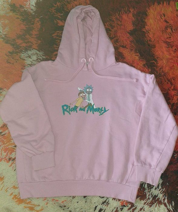 Bluza Cropp, r.S, T-shirt r.M, Rick & Morty