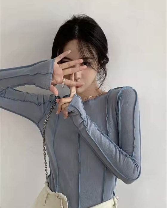 Лонгслів зі швами