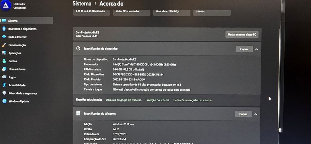 Asus P90 I7 64G memória + 2Tb M2