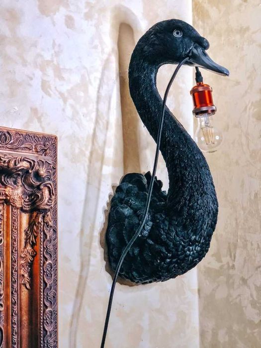 Настенная лампа лебедь, Германия, светильник, декор для дома, бра