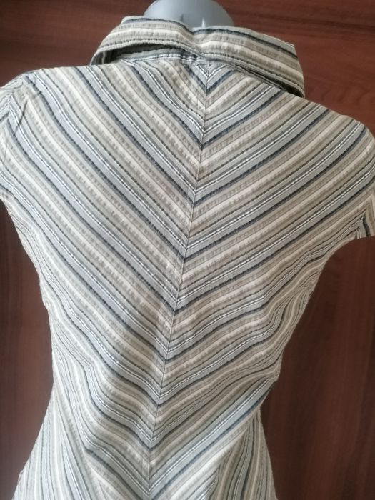 Bluzka /koszula w ukośne paseczki XS /S